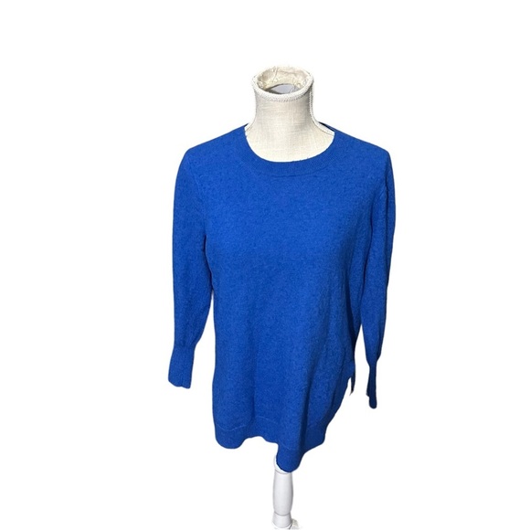 J. Crew Factory Blue Crew Neck Sweater - Picture 1 of 11